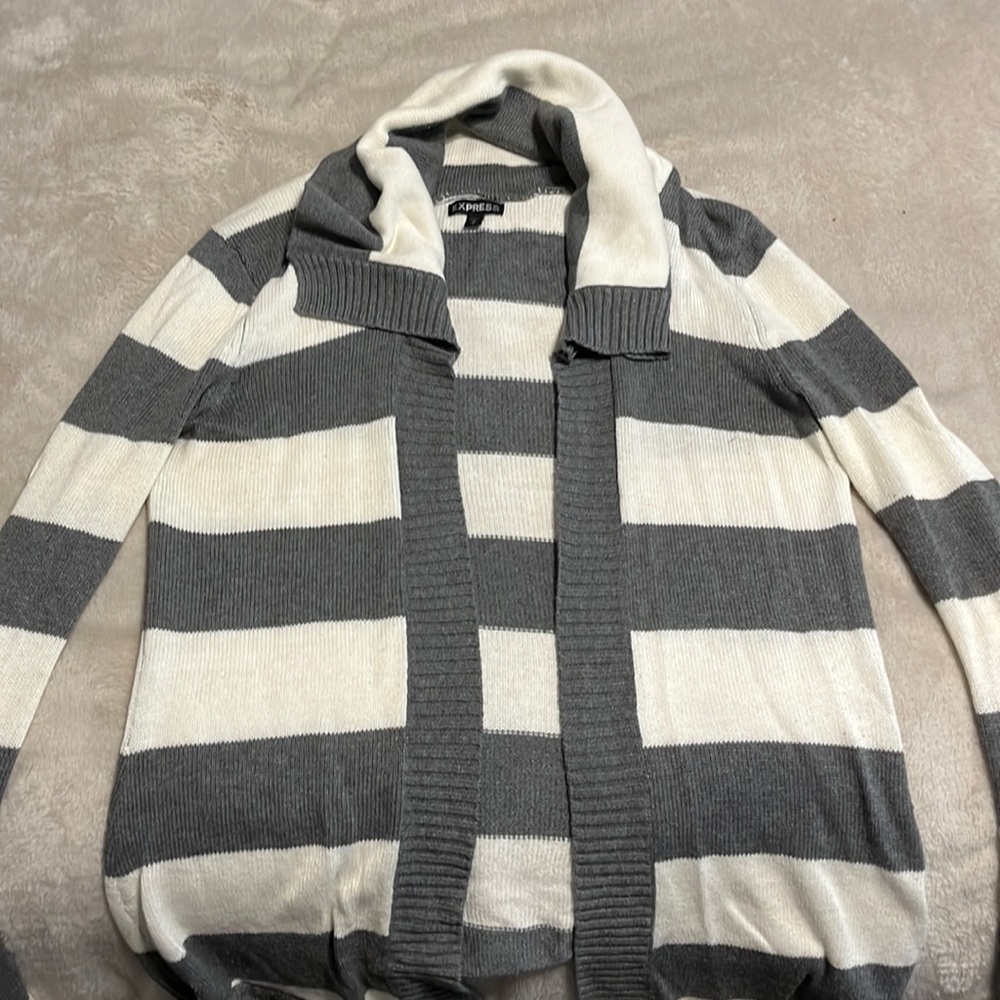 Express stripped cardigan